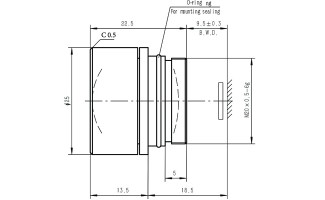 4.5mm f/1.2 Athermalized Lenses for LWIR Thermal Imaging Camera